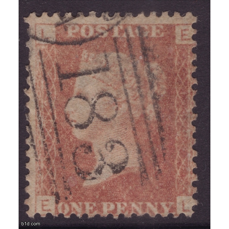 1868 Penny red plate139  EL