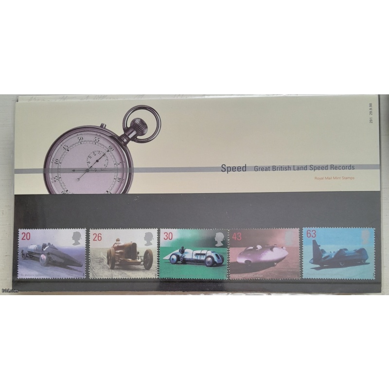1998 - British Land Speed Record Holders GB Presentation Pack No 291