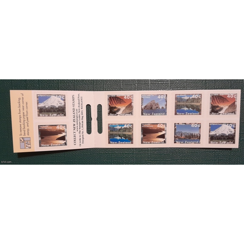 A2 New Zealand Booklet $4.00 Mint Self-adhesive