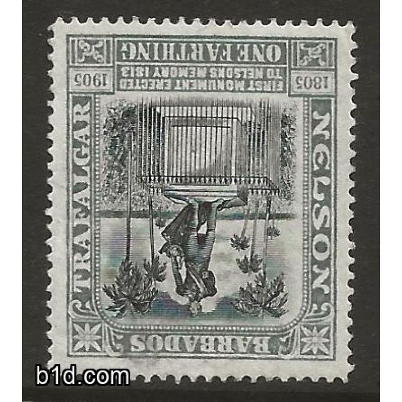 Barbados 1906 ¼d INV WMK, SG145w F/M/M