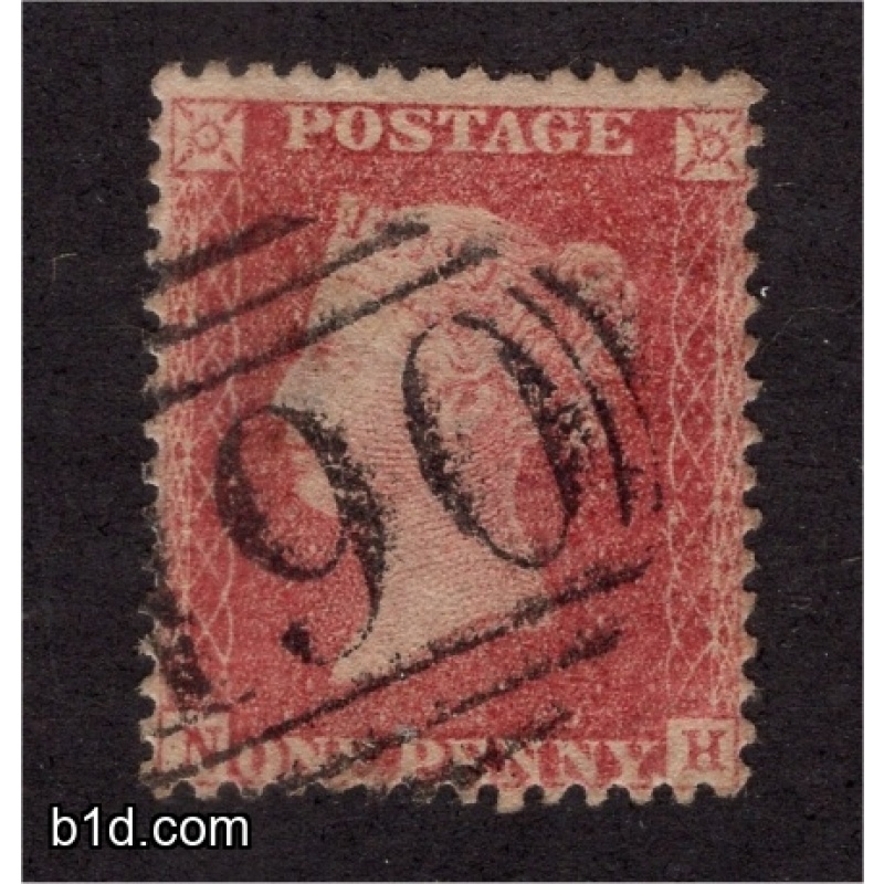 1858 Penny red stars SG 40 C10 plate 58 NH