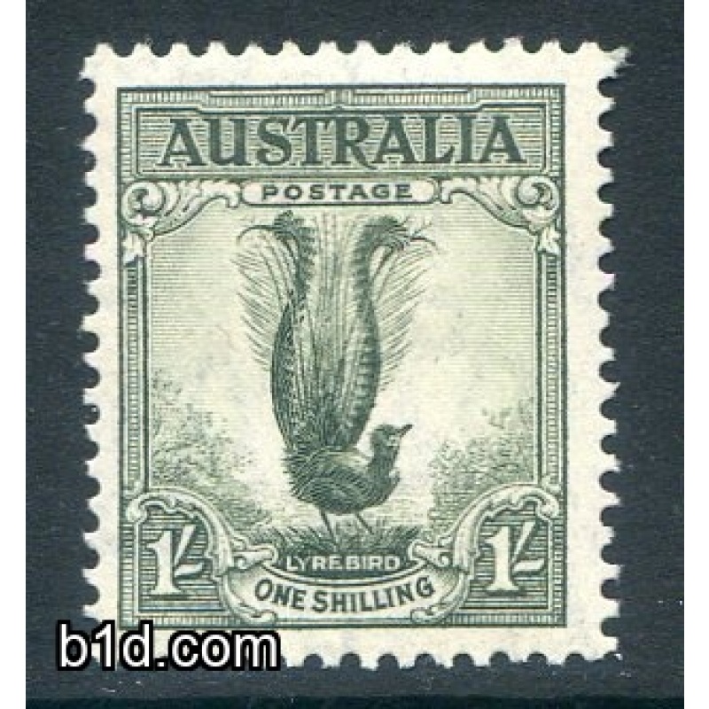 Australia 1/- Grey Green SG174 Mounted Mint