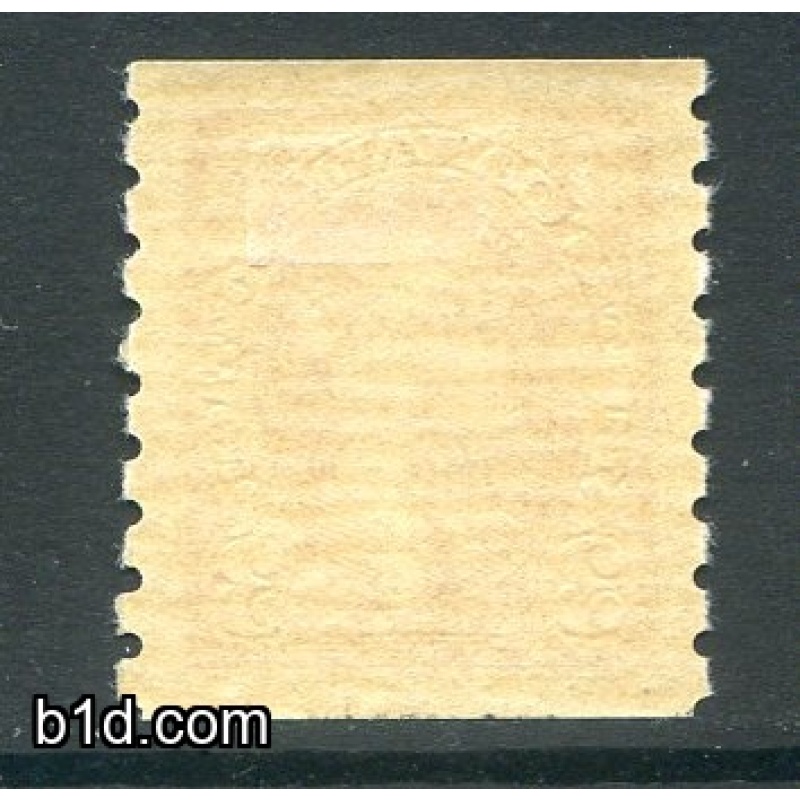 Canada 3c Scarlet SG370 Coil Stamp