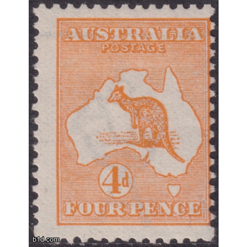 Australia KGV 1913 4d Orange MH