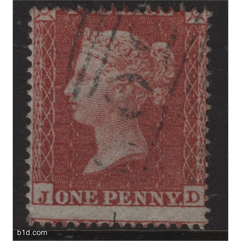 1855 Penny red stars SG 21 C4 plate 5 JD