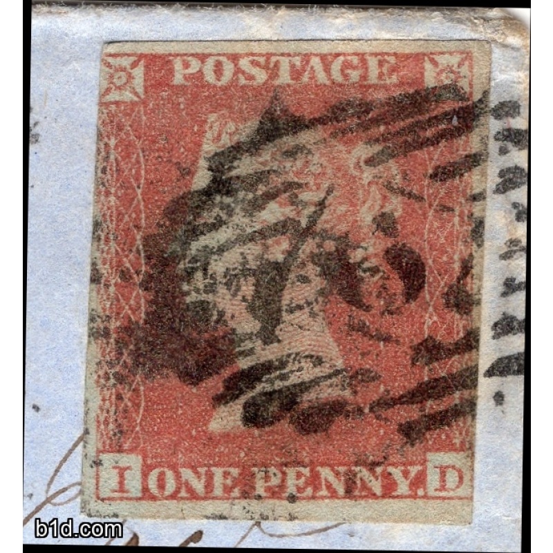 1853 Plate 152 ID imperf SG B2 cover to Dorchester