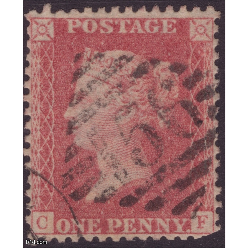 1858 Penny red stars SG 40 C10 plate 47 CF