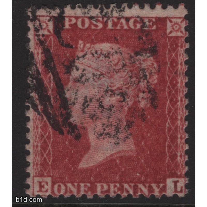 1858 Penny red stars SG 40 C10 plate 57 EL