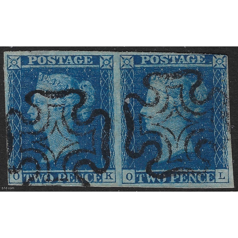SG13 1841 2d Blues Plate 3 (OK, OL)