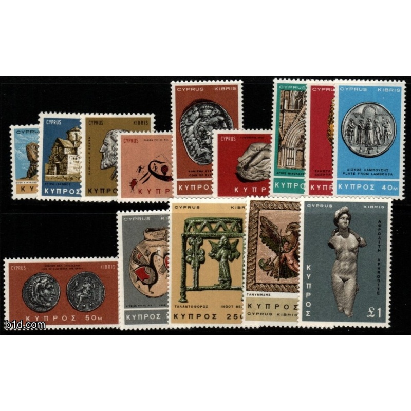 CYPRUS SG283/96 1966 DEFINITIVES MNH