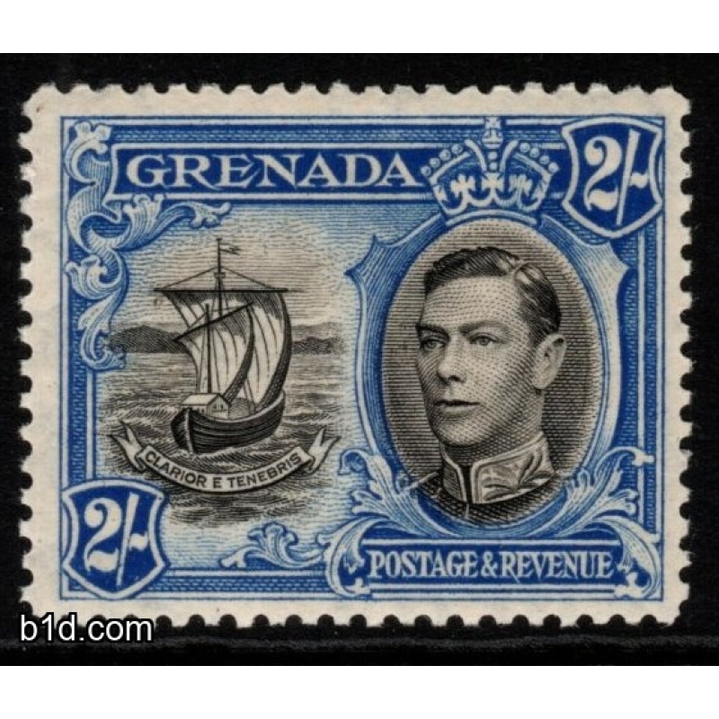 GRENADA SG161 1938 2/= BLACK & ULTRAMARINE MTD MINT