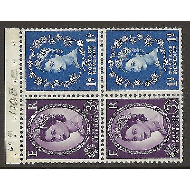 SB51 Wilding booklet pane Violet Phos S W Left perf type I UNMOUNTED MNT MNH