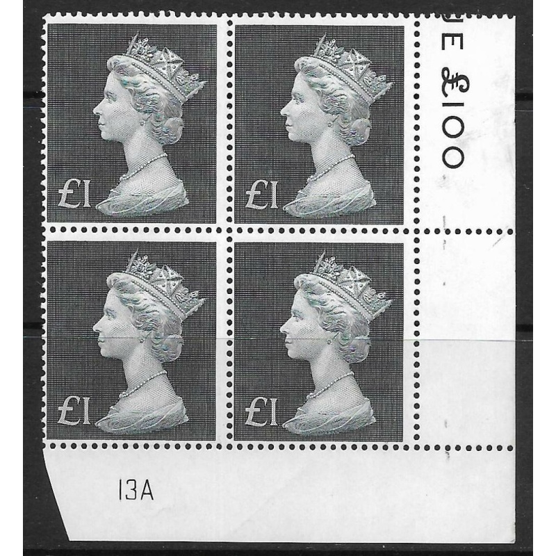 1970 1 Decimal Machin Cylinder 13A UNMOUNTED MINT