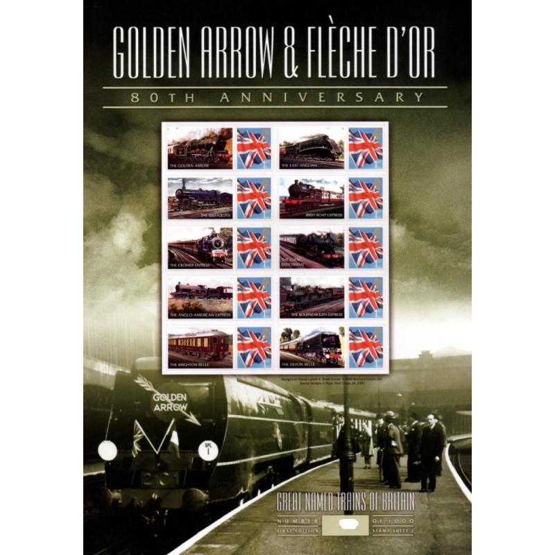 BC-93 GB 2006 Golden Arrow Fleche dor  Smiler sheet UNMOUNTED MINT