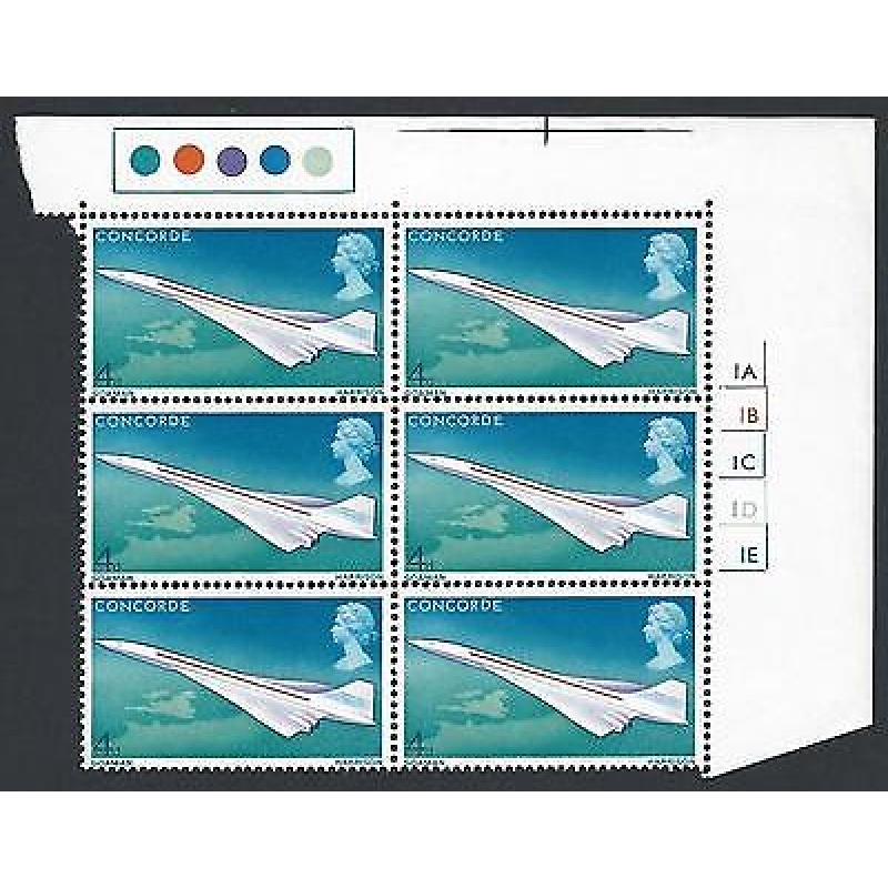 1969 Concorde 4d Top Right Cylinder Block - MNH