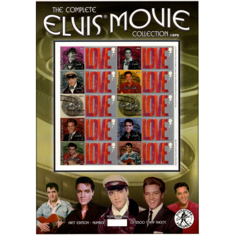 BC-35 GB 2004 Elvis movies no. 1734 Smiler sheet UNMOUNTED MINT