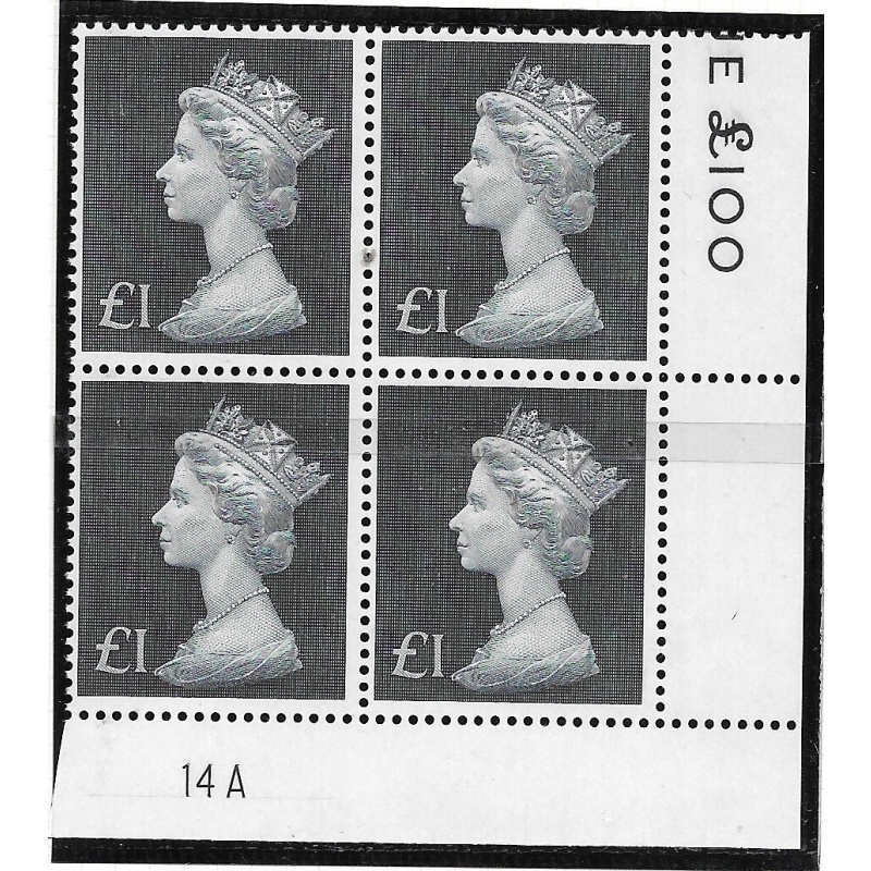 1972 1 Decimal Machin Cylinder 14A UNMOUNTED MINT