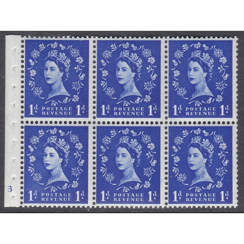 SB30 Wilding booklet pane MC on cream perf type I cyl F3 NoDot UNMOUNTED MNT