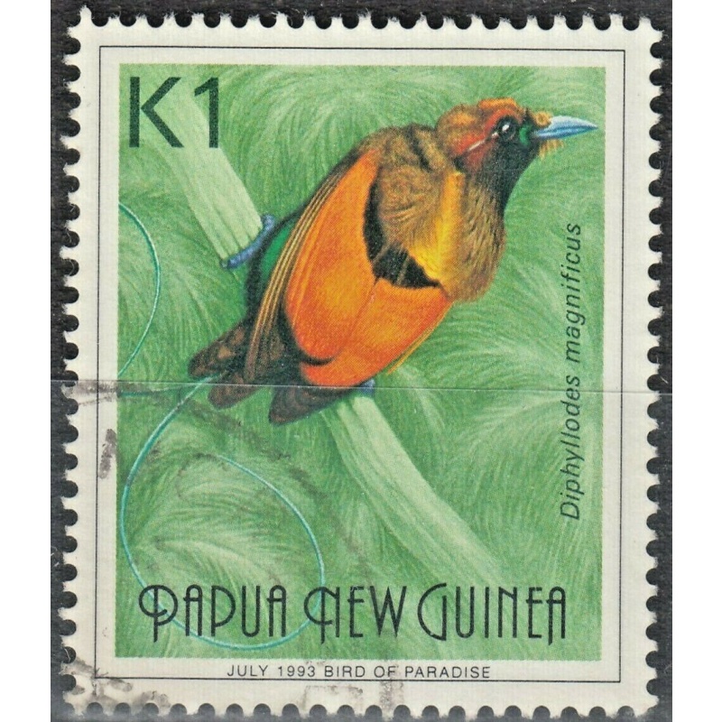 PNG 1993 K1 Bird of Paradise with July 1993 Imprint at Base VFU (B)