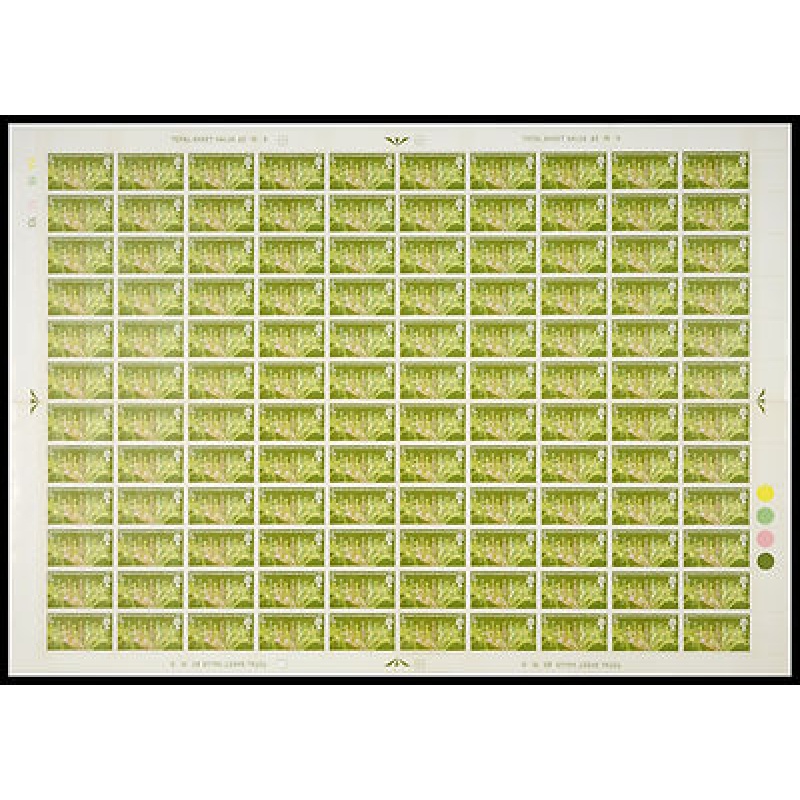 1970 5d Commonwealth Games No dot complete full sheet UNMOUNTED MINT