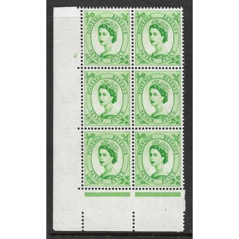 7d Wilding Multi Crown on Cream Cyl 2 No Dot perf A(E I) UNMOUNTED MINT MNH