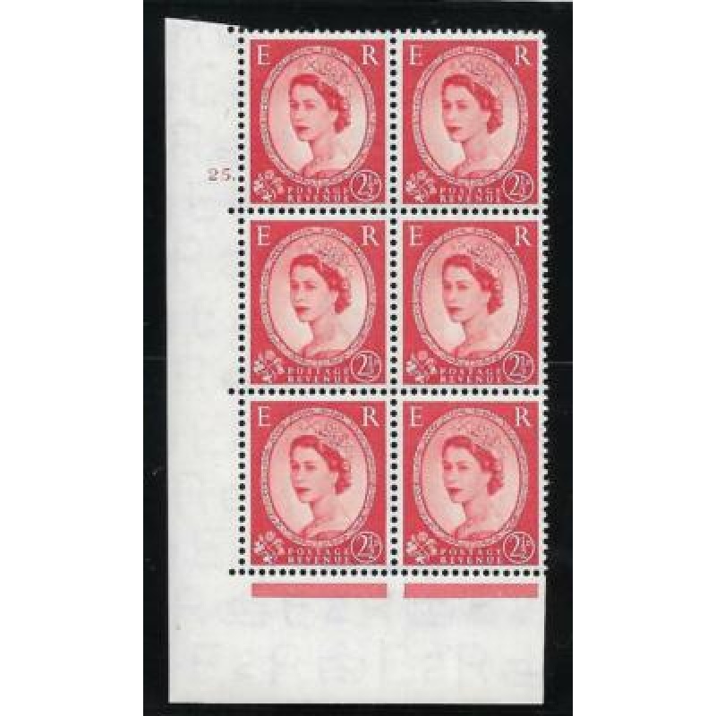 2d Wilding Tudor Wmk Cylinder 25 Dot perf type A(E I) UNMOUNTED MINT