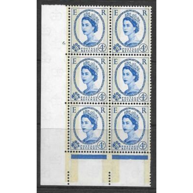 1959 4d Phosphor Graphite cylinder 6 No Dot perf type A(E I) UNMOUNTED MINT