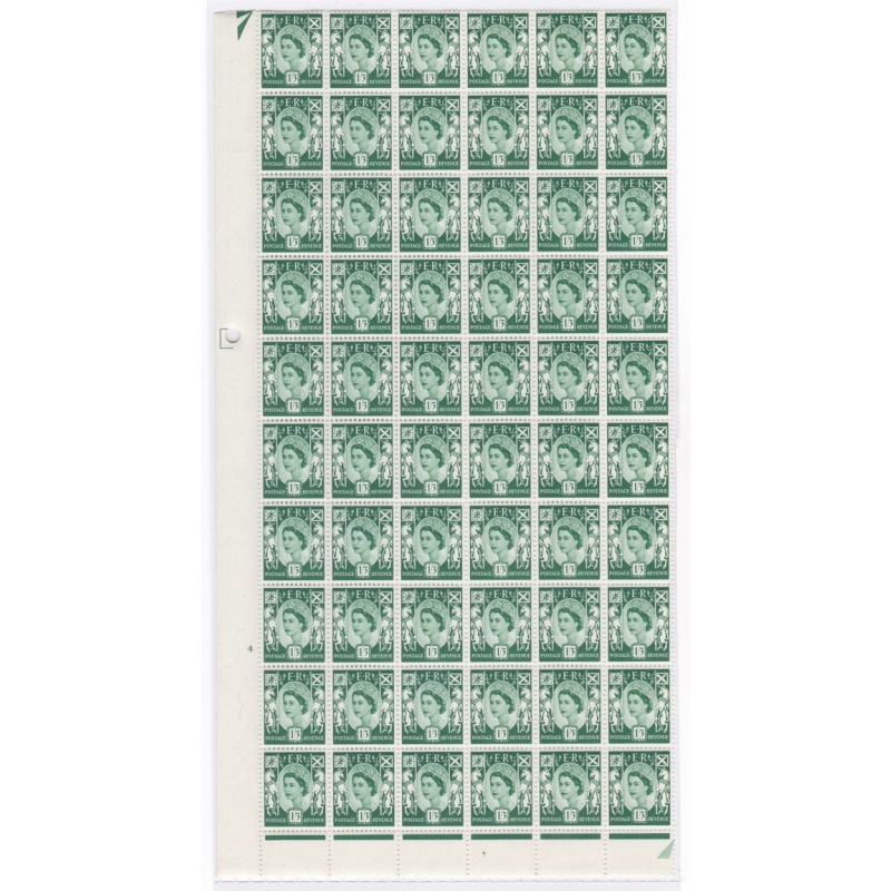 Sg XS22 1 3 Scotland Cream crowns perf B(I P) 4 n.dot listed flaws 1 4 sheet U M