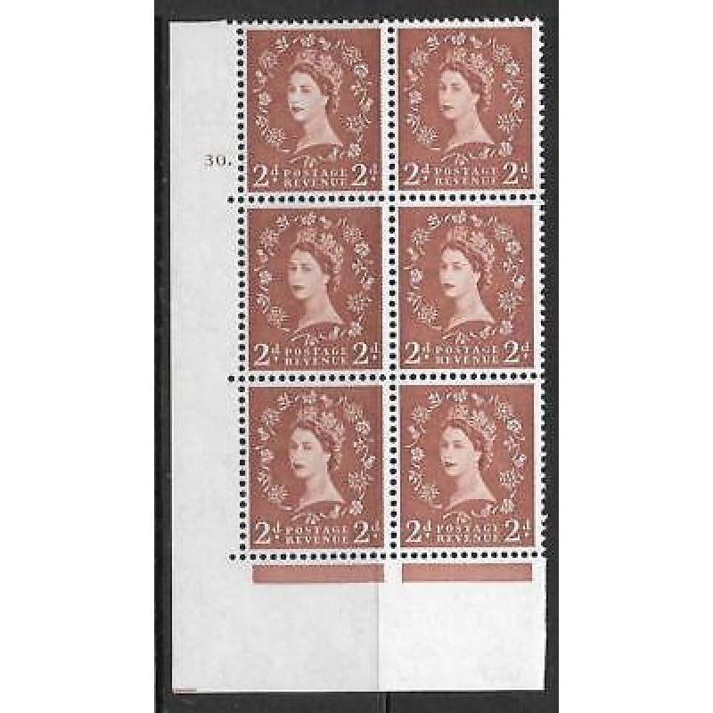2d Wilding Multi Crown on White Cyl 30 Dot perf A(E I) UNMOUNTED MINT MNH