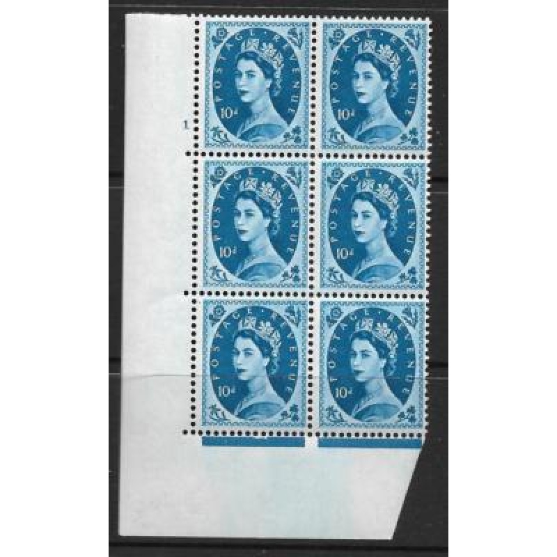 10d Wilding with Colour wash Crown White Cyl 1 No Dot perf A(E I) UNMOUNTED MINT