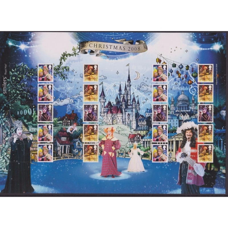 LS54 GB 2008 Christmas Smiler sheet UNMOUNTED MINT