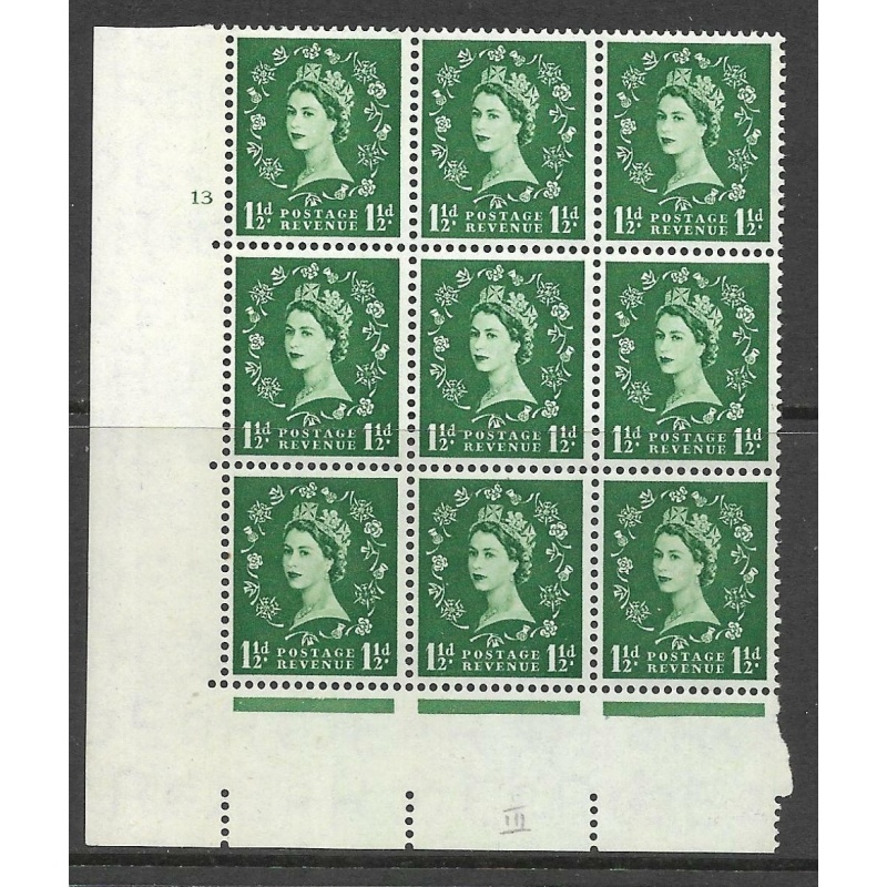 S26f 1d Wilding Edward Crown cylinder 13 No Dot perf type A(E I) UNMOUNTED MINT