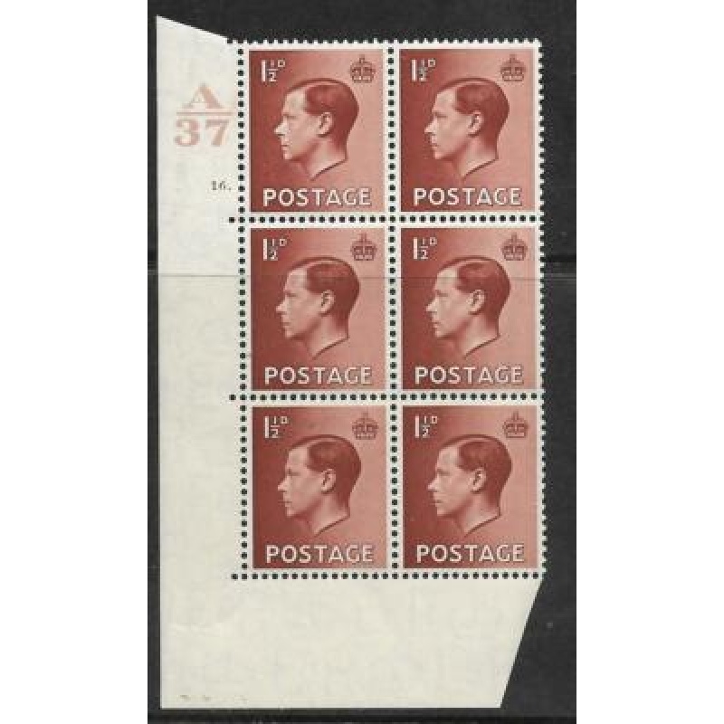 1d A 37 Cylinder Block - 16 Dot UNMOUNTED MINT