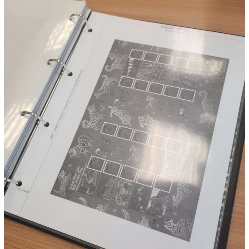 Black Royal Mail Smilers Album with pages from 2000-2017 CS1-CS103
