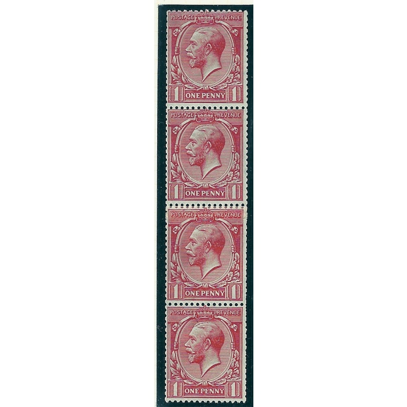 d  1d Multiple Cypher Coil strips both with coil joins -scarce UNMOUNTED MINT