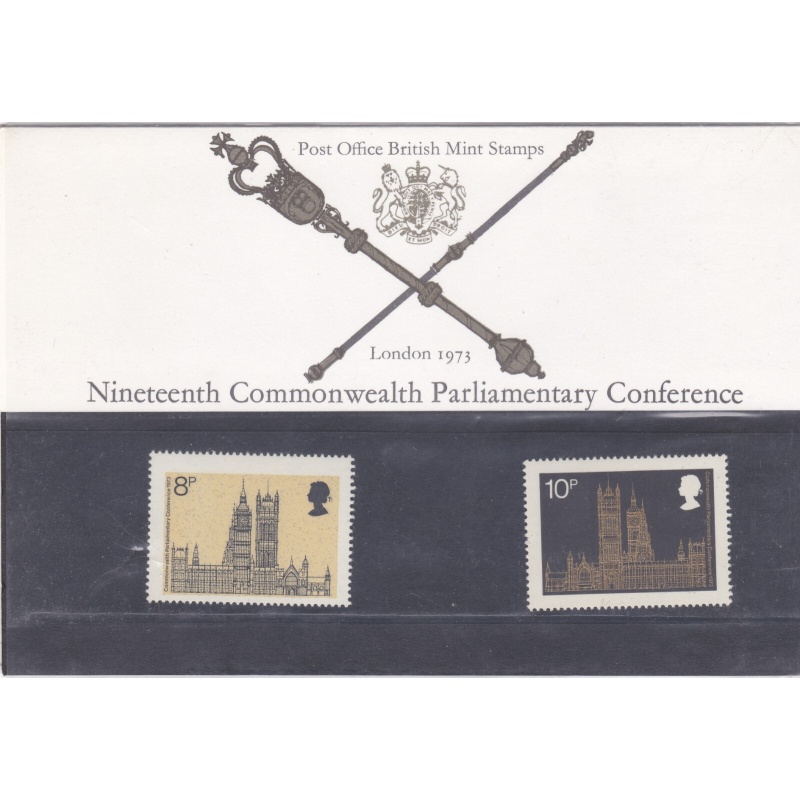 1973 Nineteenth commonwealth parliamentary Presentation pack UNMOUNTED MINT