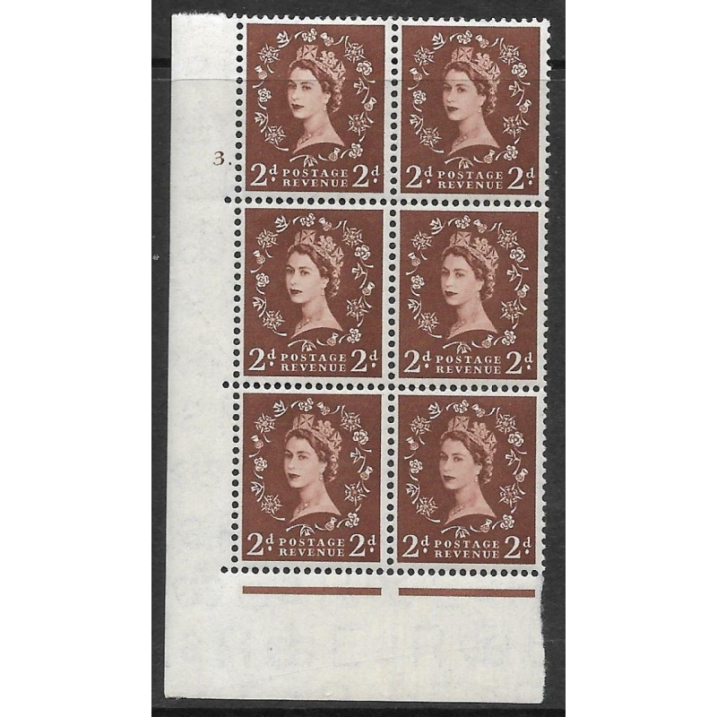 2d Wilding Edward Crown cyl 3 Dot perf type A(E I) UNMOUNTED MINT