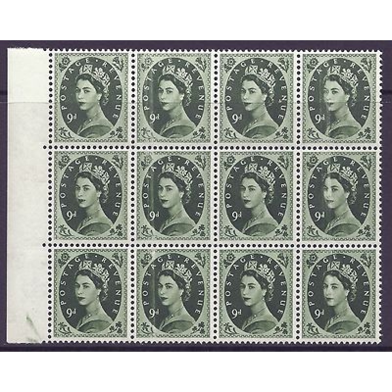 S127 9d Wilding Multi Crowns variety - Doctor Blade Flaw UNMOUNTED MINT MNH