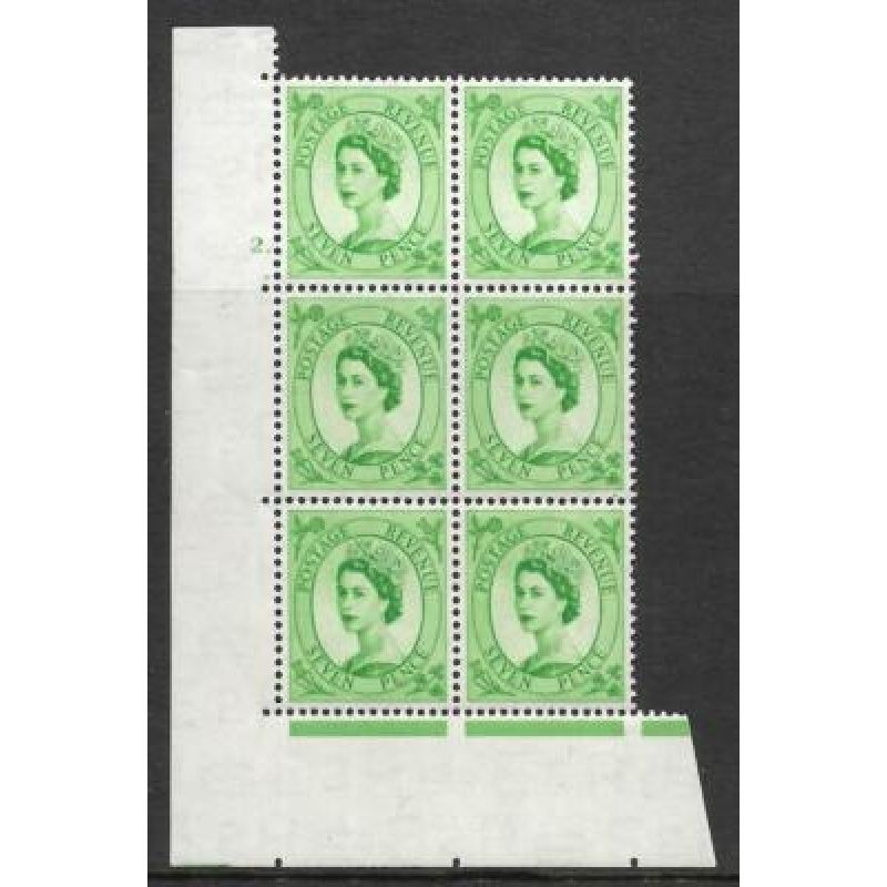 7d Wilding Tudor Wmk Cylinder 2 Dot perf type A(E I) UNMOUNTED MINT