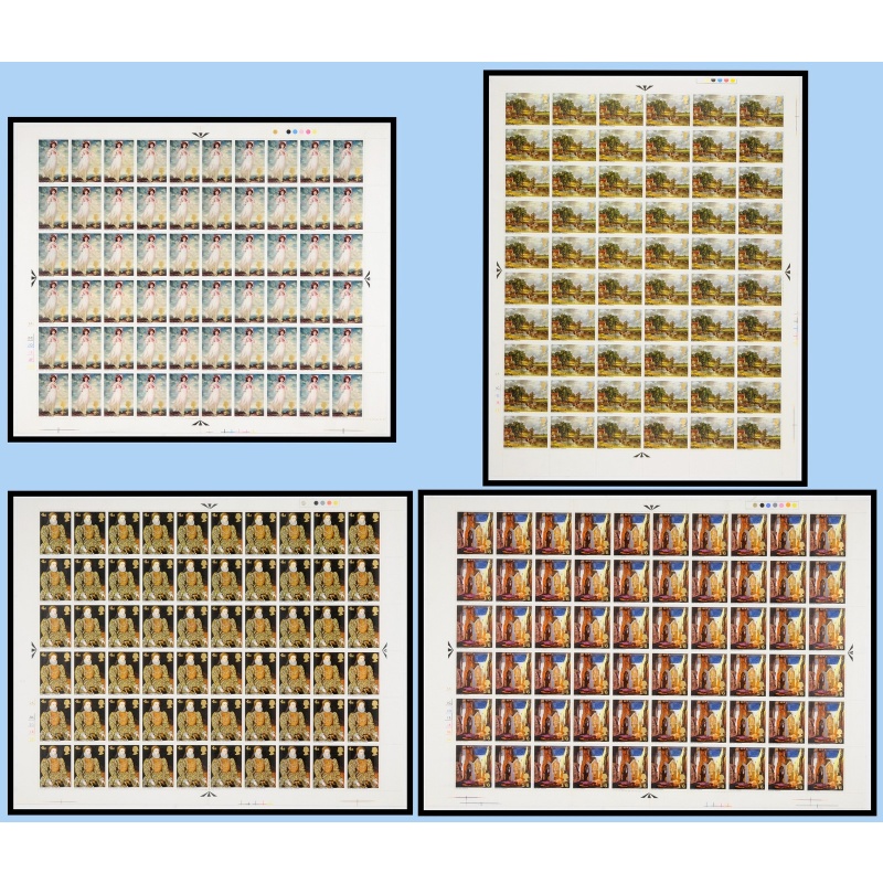 1968 Paintings Complete set of Sheets No Dot with flaws UNMOUNTED MINT MNH.
