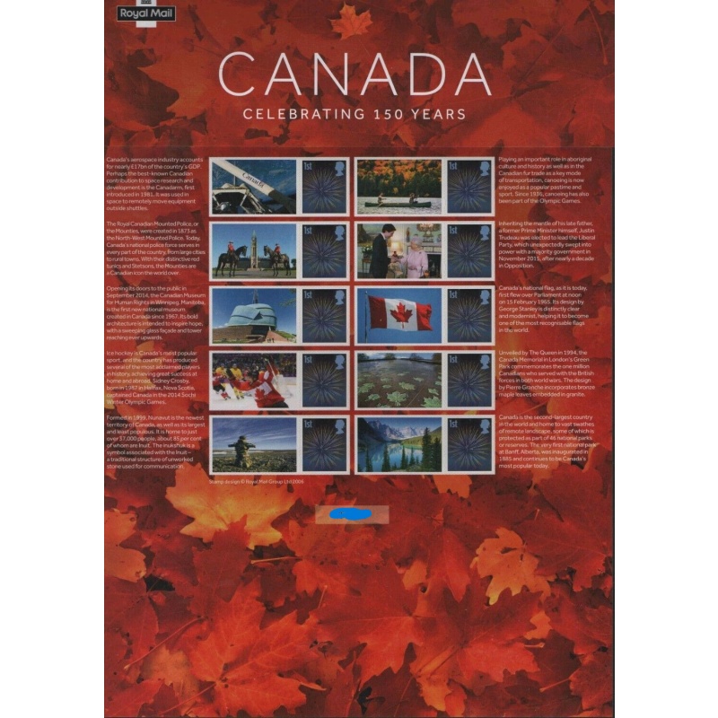 GB 2017 CSS-036 Canada No. 3492 smiler sheet UNMOUNTED MINT MNH