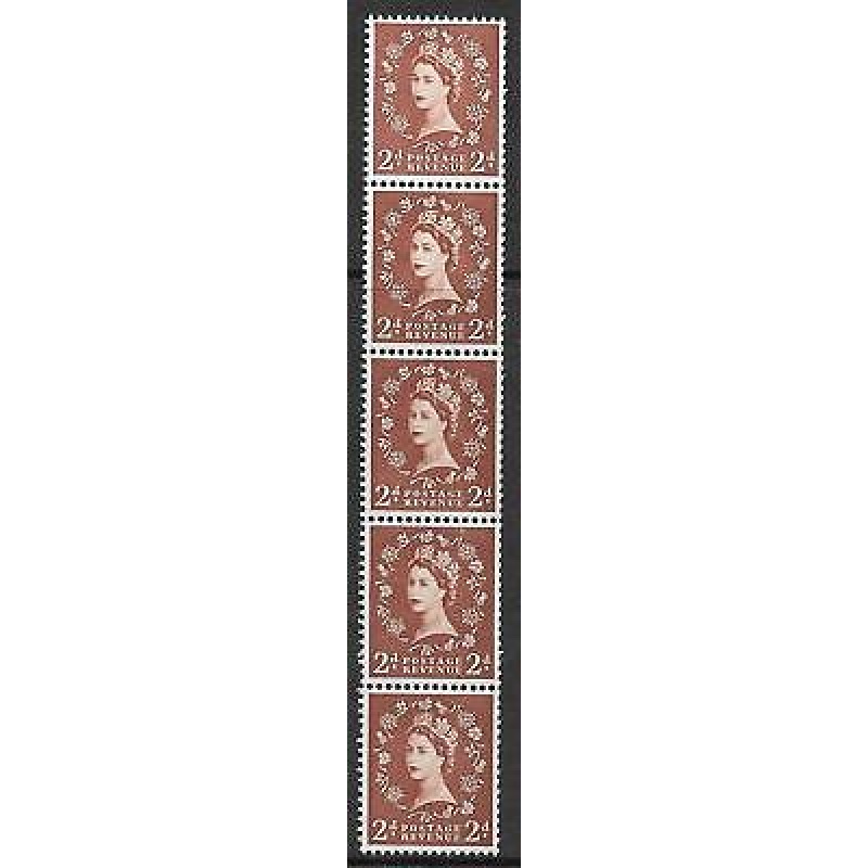 S38g 2d Wilding Edward Crown with variety - Retouched tadpole UNMOUNTED MINT
