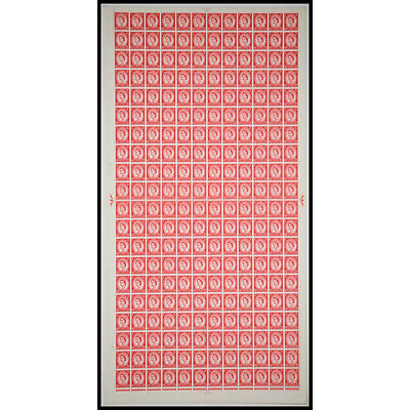 2d Wilding Blue phos 1 band type II Full Sheet Cyl 54 Dot UNMOUNTED MINT MNH