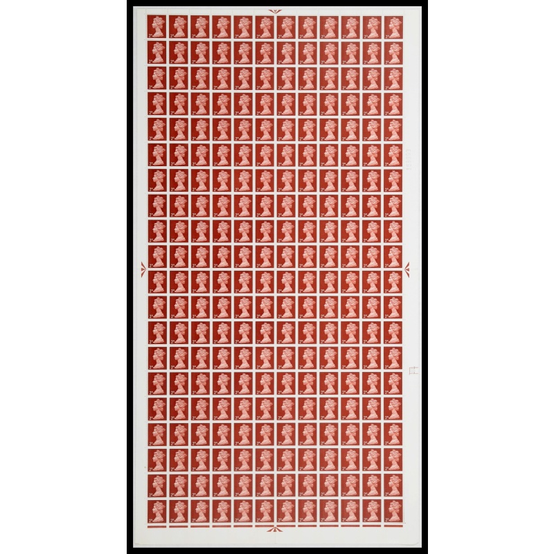 sg 727 2d Brown machin Full Sheet cyl 6 Dot Die 2 UNMOUNTED MINT MNH