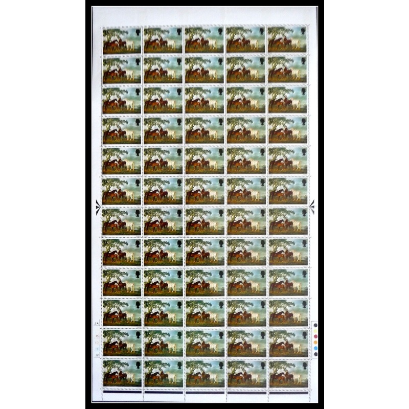1967 British Paintings set No dot Cyl 3A1B2C1D1E1F on 4d sheet UNMOUNTED MINT