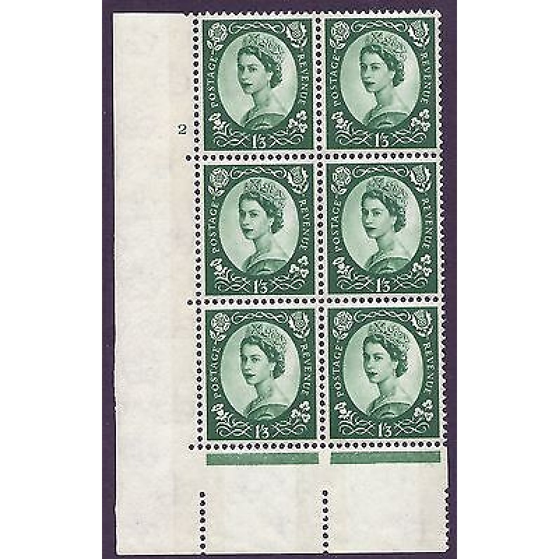 1 3 Violet 8mm Phosphor cylinder 2 No Dot perf A(E I) UNMOUNTED MINT MNH