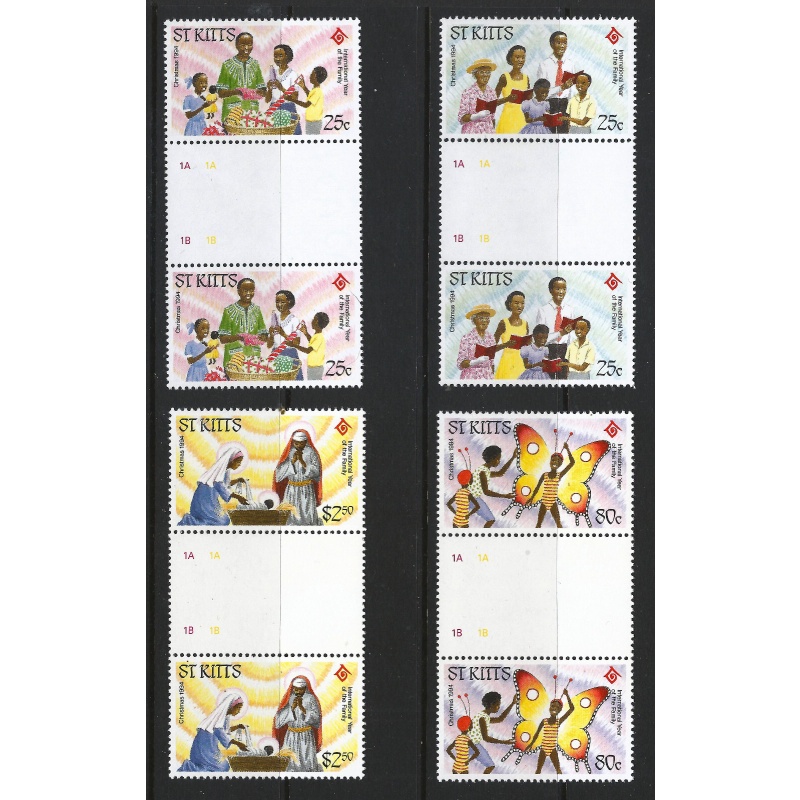 St. Kitts 1984 - Sg165 - Sg168 - Christmas.. set MNH