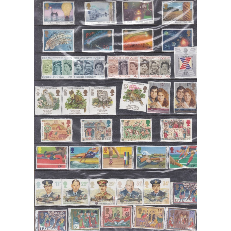 Royal mail  Mint Stamps 1986 Collectors pack  UNMOUNTED MINT