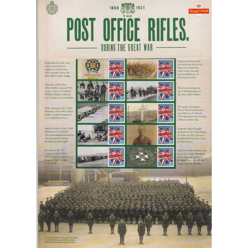 GB 2015 CS-027 Post office Rifles UNMOUNTED MINT MNH