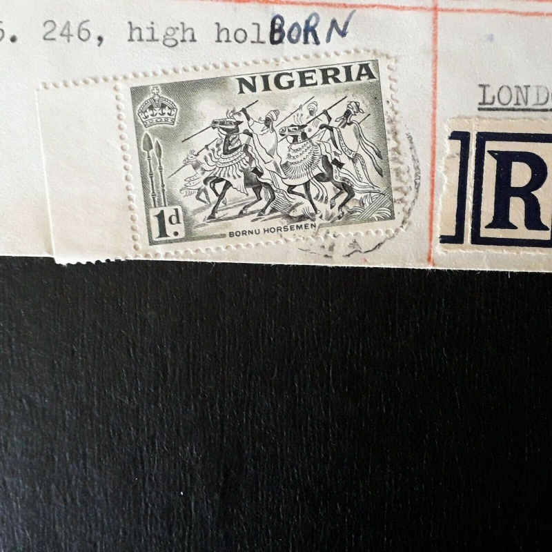 NIGERIA 1956 COVER KANNO TO LONDON REGISTERED AIRMAIL